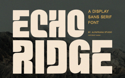 Echo Ridge – Wyświetl Sans