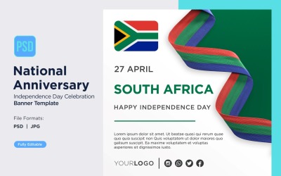 South Africa National Day Celebration Banner