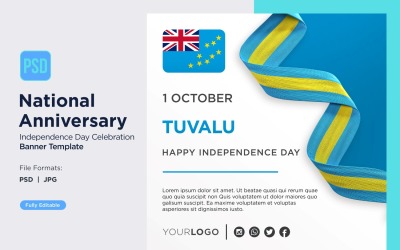 Tuvalu National Day Celebration Banner