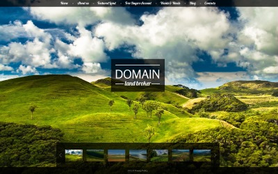 Szablon strony www Land Broker Website Template #40319