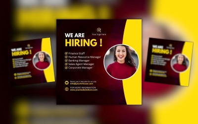 Canva-Einstellungsdesign-Vorlage für Talent Sourcing