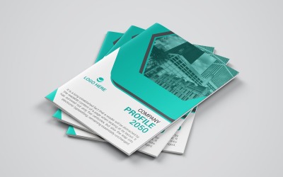 Diseño de folleto de perfil de empresa