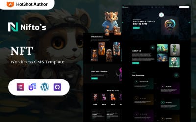 Nifto&amp;#39;s - NFT Artistry And Digital Creations WordPress Elementor Theme