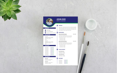 Elegantes, modernes, kostenloses Lebenslauf-Vorlagendesign – Ihr professioneller Vorsprung