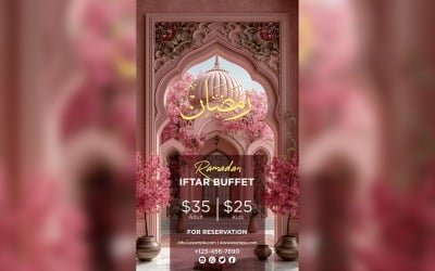 Modelo de design de pôster do buffet Iftar do Ramadã 77