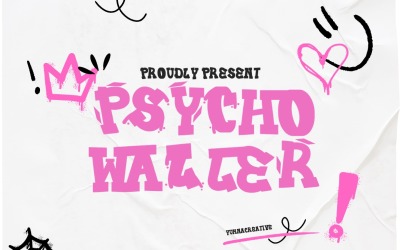 Psycho Waller - Graffiti teckensnitt