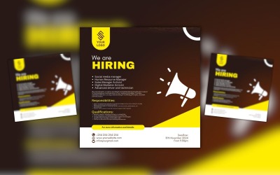 Arruolamento del modello di progettazione per l&amp;#39;assunzione di Canva