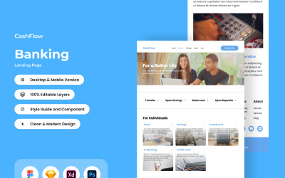 CashFlow - Банковская целевая страница V2