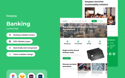 Easypay - Página inicial do banco V2