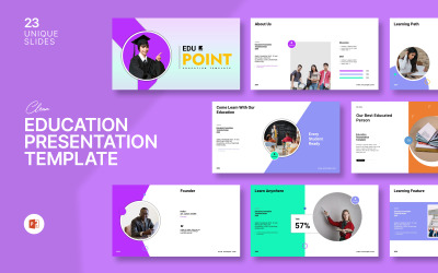 Education PowerPoint Template Clean Design 2040
