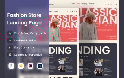 Enigma - Strona docelowa sklepu z modą V2