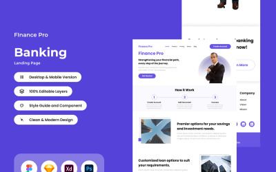 Finance Pro – Bankovnictví Vstupní stránka V1