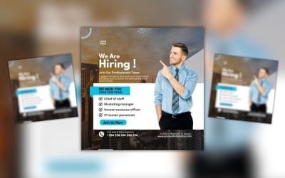 Мы повторно нанимаем шаблон дизайна Canva