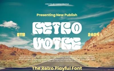 Retro Votre - Carattere giocoso retrò