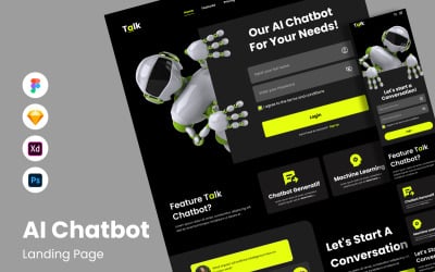 Talk - AI Chatbot Landing Page V2