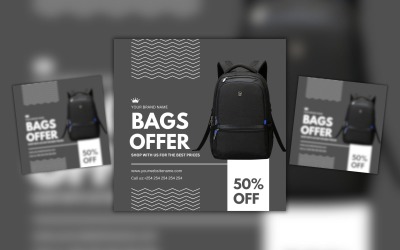 Tas verkoop aanbieding Canva ontwerpsjabloon
