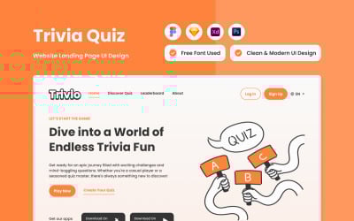 Trivio - Целевая страница викторины V2