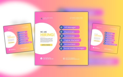 Wir bewerben uns um eine Canva-Designvorlage