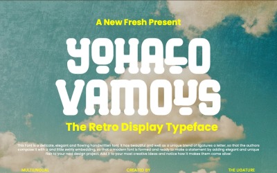 Yohalo Vamous - Police d&amp;#39;affichage rétro