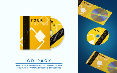 CD Pack Mockup I snadno upravitelné