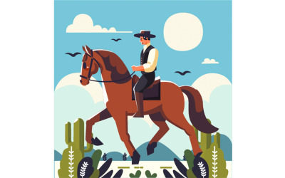 Illustrazione della competizione di cavalli da corsa del Kentucky Derby