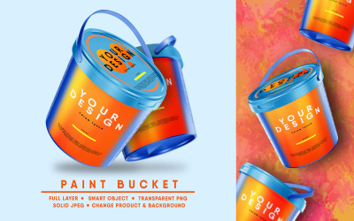 Paint Bucket Mckup I könnyen szerkeszthető