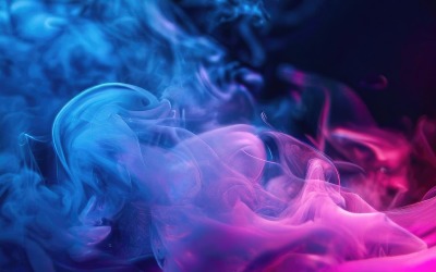 Diseño de fondo de papel tapiz de humo degradado de color azul oscuro y rosa de alta calidad