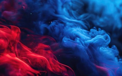 Diseño de fondo de papel tapiz de humo degradado de color azul oscuro y rosa fresco