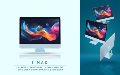 I Mac Mockup I Facile modificabile