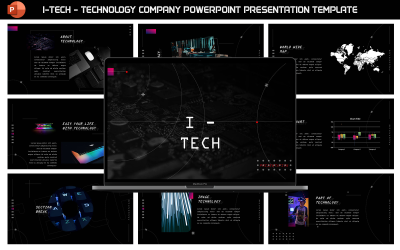 I-Tech - Modèle de présentation d&amp;#39;entreprise technologique