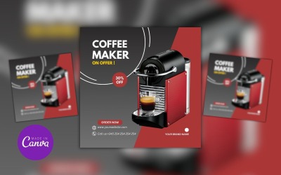 Kahve Makinesi Teklif Satış Tasarım Şablonu