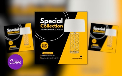 Modelo de design de Canva para venda de coleção especial