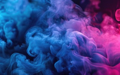 深蓝色和粉色渐变烟雾壁纸背景设计。