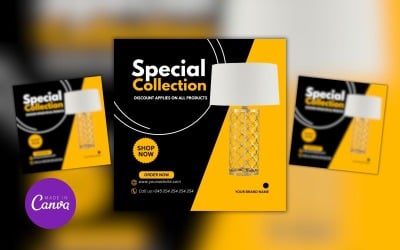 Speciale collectie verkoop Canva ontwerpsjabloon