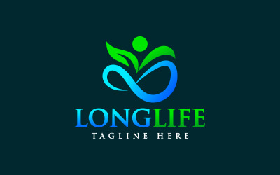 Création de logo pour une longue vie en bonne santé et infini, bénédiction d&amp;#39;Allah