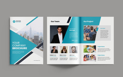 Plantilla para folleto de empresa y folleto comercial