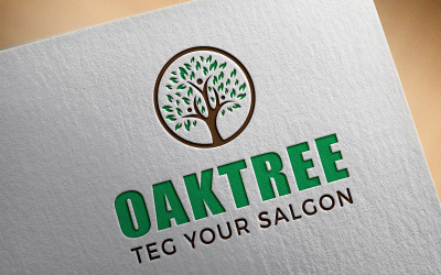Шаблон оформлення логотипу Oak Tree