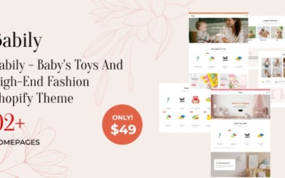 Babily - Thème Shopify pour les jouets de bébé et la mode haut de gamme