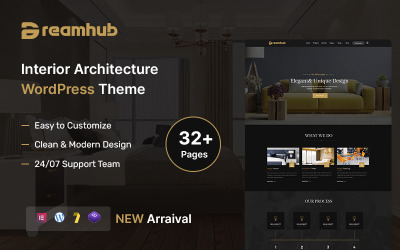 DreamHub – motyw WordPress dotyczący wnętrz i architektury