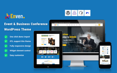 Enven - Event &amp;amp; Business Conference WordPress-tema