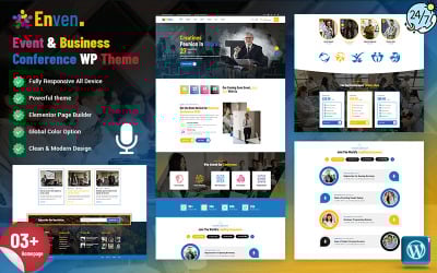 Enven - 活动和商务会议 WordPress 主题