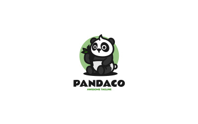 Panda-Maskottchen-Cartoon-Logo 2