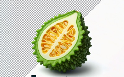 Bitter kalebass färsk grönsak Transparent bakgrund 04
