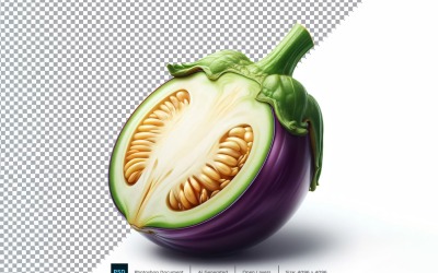Brinjal Fresh Vegetable Transparent bakgrund 05