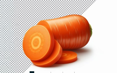 Karotte, frisches Gemüse, transparenter Hintergrund 03