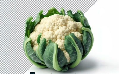 Blomkål färsk grönsak Transparent bakgrund 01