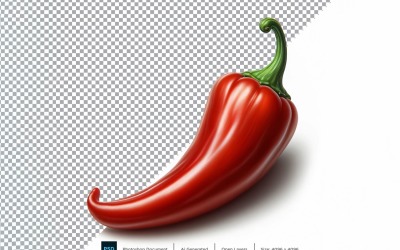 Chili färska grönsaker Transparent bakgrund 02