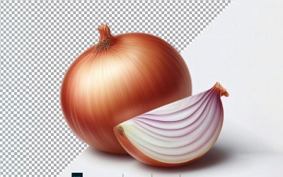 Lök färsk grönsak Transparent bakgrund 04