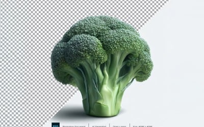 Brokkoli friss zöldség átlátszó háttér 01