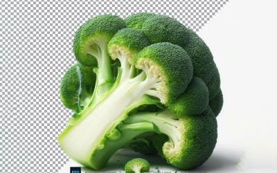 Broccoli färska grönsaker Transparent bakgrund 03